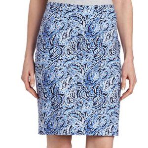 Rafaella Sports Abstract Swirl Pencil Skirt (size 4)